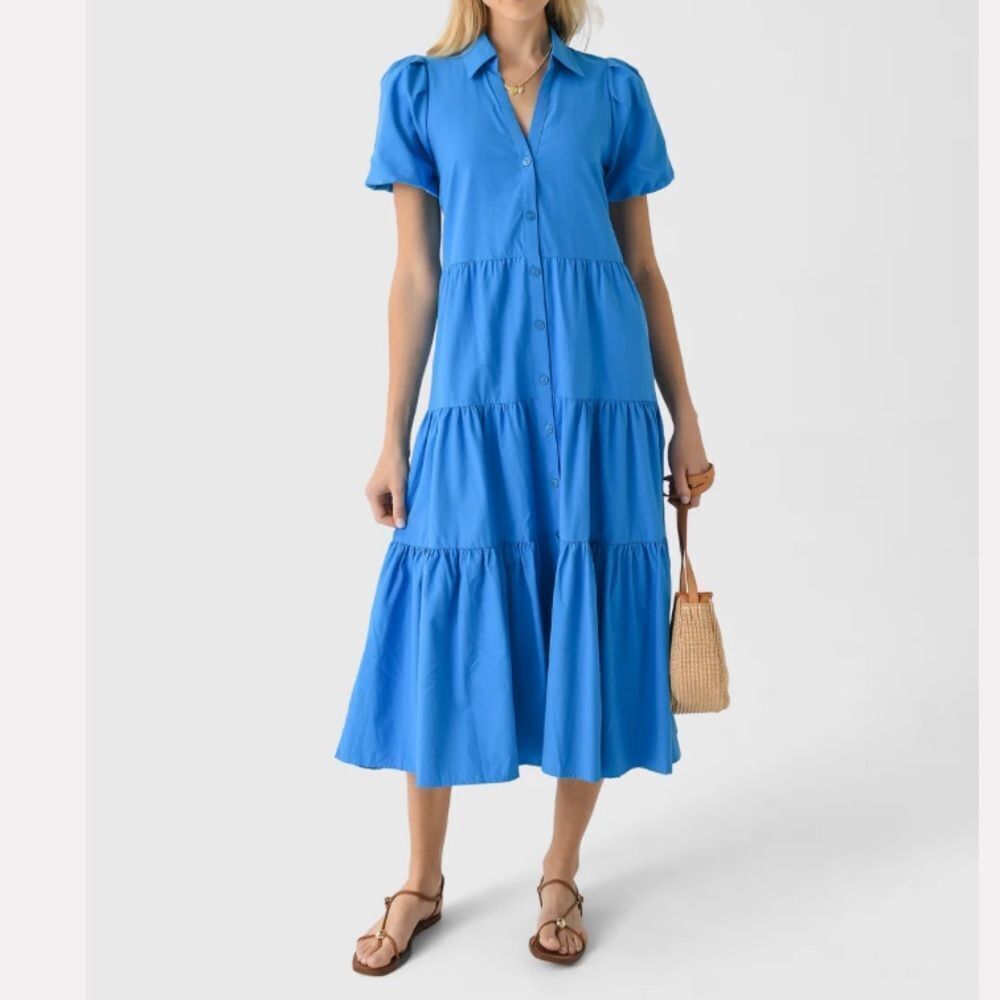 Brochu Walker Havana Dress in azure blue L